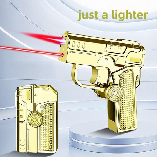 (Butane Gas Not Included) Creative Foldable Spinner lighter,Dual-form Lighter, Kitchen Lighter/Outdoor WindproofLighter/Camping lighter