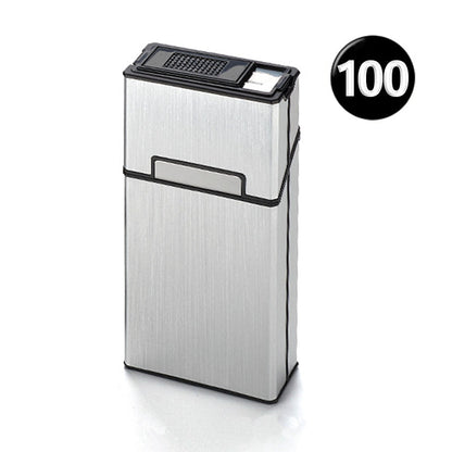 Cigarette Case with USB Rechargeable Lighter for 100mm,Holds 20 pcs 100S