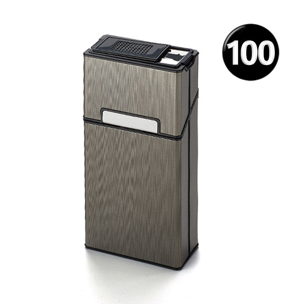 Cigarette Case with USB Rechargeable Lighter for 100mm,Holds 20 pcs 100S
