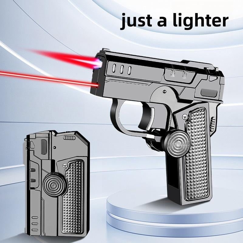 (Butane Gas Not Included) Creative Foldable Spinner lighter,Dual-form Lighter, Kitchen Lighter/Outdoor WindproofLighter/Camping lighter