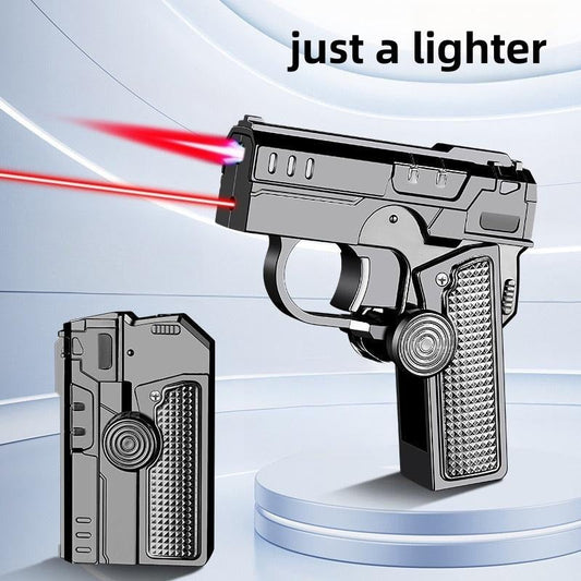 (Butane Gas Not Included) Creative Foldable Spinner lighter,Dual-form Lighter, Kitchen Lighter/Outdoor WindproofLighter/Camping lighter