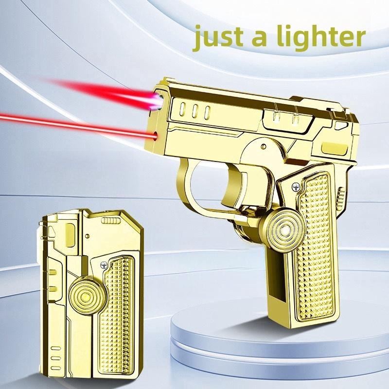 (Butane Gas Not Included) Creative Foldable Spinner lighter,Dual-form Lighter, Kitchen Lighter/Outdoor WindproofLighter/Camping lighter