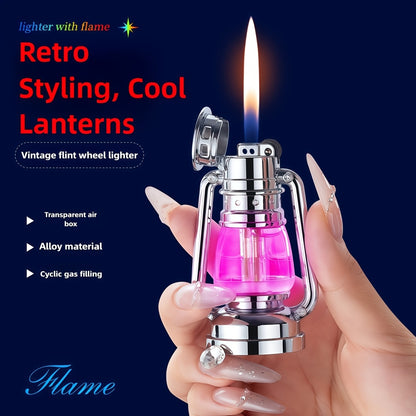 （Butane Gas NOT Contained) Creative Horse Lantern Mood Light Lighter