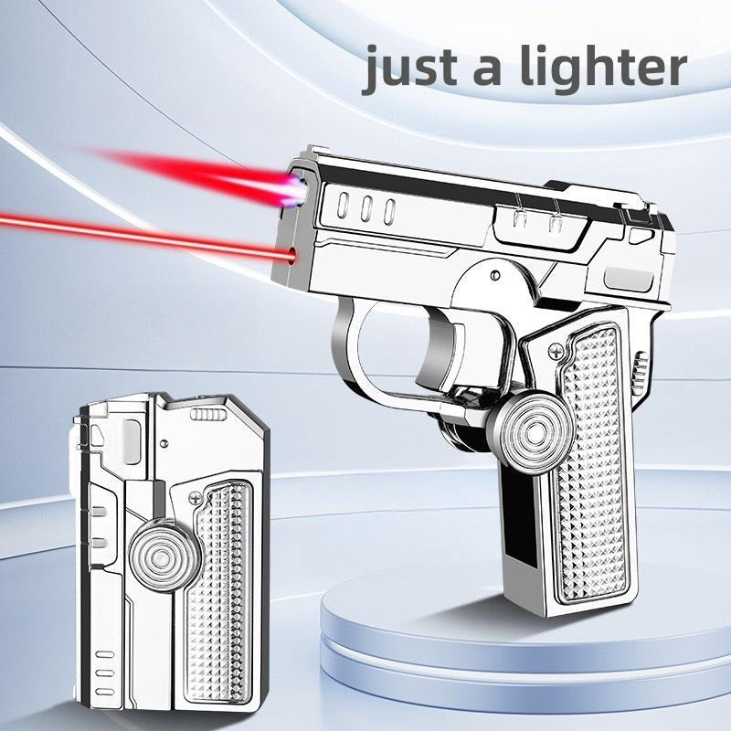(Butane Gas Not Included) Creative Foldable Spinner lighter,Dual-form Lighter, Kitchen Lighter/Outdoor WindproofLighter/Camping lighter